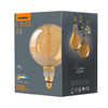 LED žárovka E27 G200 Sphere 8W = 42W 500lm 1800K teplá bílá 360° FILAMENT Amber Dimmable Videx