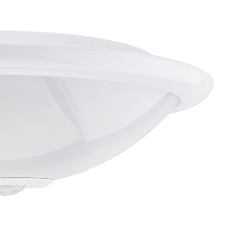 2x E27 Plafon LED Stropní svítidlo, snímač pohybu a soumraku 30cm IP44 kulatý Bílý REGIS LUMILED