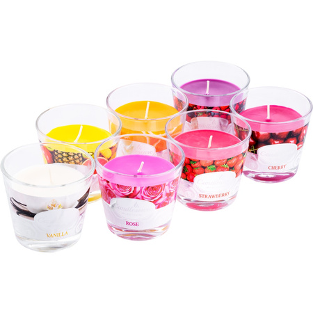 Vonná dekorativní svíčka ve skle Tropické ovoce