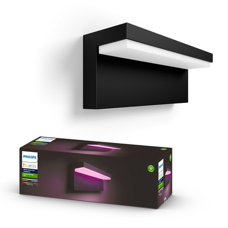 Venkovní nástěnná lampa Philips HUE Nyro WACA 13,5 W černá 17456/30/P7