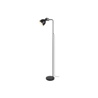 Stojací lampa E27 Black Industrial Flint Rabalux