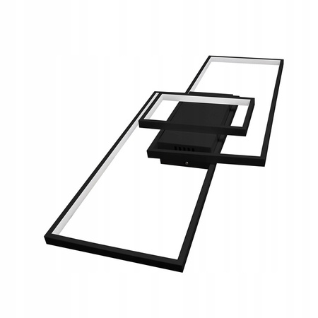 LED lustrová stropní lampa 90W CCT GALAXIS VELA černá + dálkové ovládání