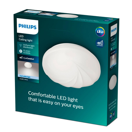 LED stropní svítidlo povrch 17W 4000K bílá PHILIPS SHORE CL202 EC RD 40K W HV 06