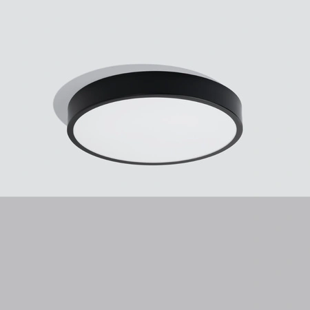 Stropní svítidlo Plafond ONYX 50 LED 32W 3000K 2539lm černé Minimalistické SOLLUX