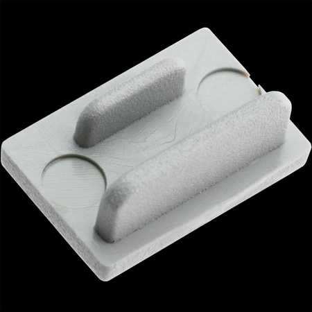 Záslepka pro Profil KM33, Plná Šedá Plastová LUMILED