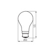 LED žárovka B22 Edison A60 7W = 60W 810lm 2700K teplá bílá Clear XLED Filament Kanlux