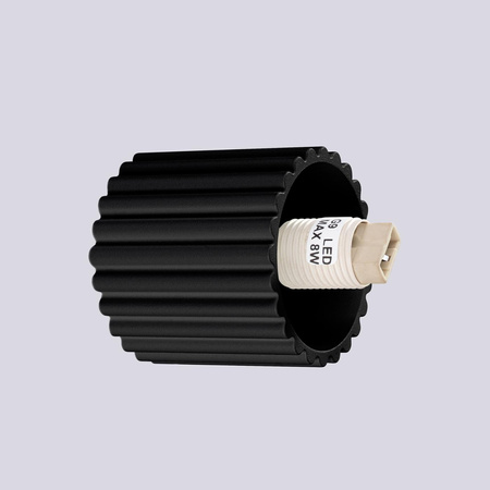 Koupelnové nástěnné svítidlo G9 Round Black Modern Matte IP44 Halo Sollux