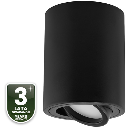 Povrchová montáž HALOGEN Spot Tube Moving LUNDO GU10 LUMILED Round Black 80mm