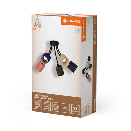 Dekorativní bodové stropní svítidlo E14 Multicolour Decor Ledvance