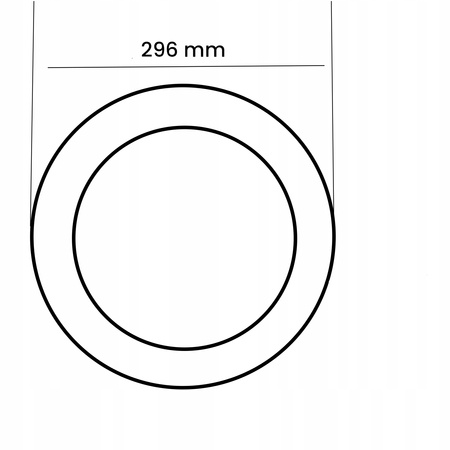 LED panel stropní 24W 4000K 1920lm 29cm kulatý zapuštěný držák černá ECOLIGHT