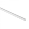 Hliníkový LED profil pro povrchovou montáž bílý 2m s průhledným difuzorem pro LED pásky + koncovky NW řady Ecolight