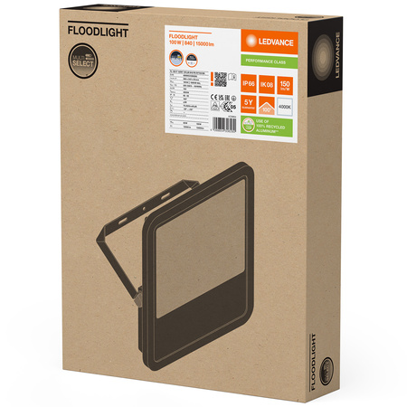 LED reflektor 100W 15000lm 4000K IP66 černý LEDVANCE reflektor