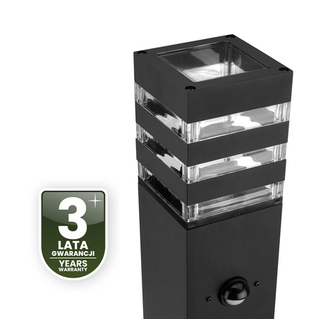 Venkovní zahradní lampa E27, LED snímač pohybu sloupek 60cm TAXUS 2 LUMILED