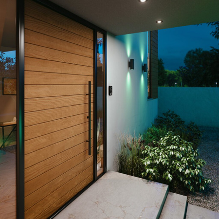 Chytrý videozvonek s 2K QHD 1440p CMOS kamerou černý SMART Zigbee WiFi zvonek Bezpečný Philips HUE