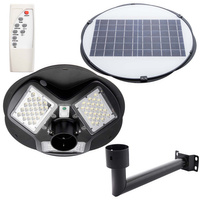 Pouliční lampa LED solární lucerna 150W IP65 mikrovlnný pohybový senzor + dálkový ovladač + držák