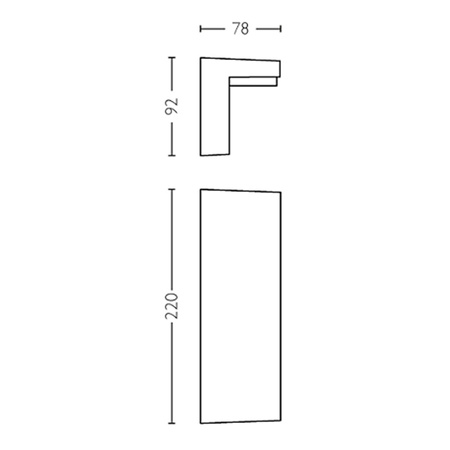Zahradní nástěnná LED lampa BUSTAN 3,8W 4000K Neutral IP44 Antracit PHILIPS