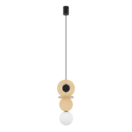 Závěsné stropní svítidlo G9 Black Wood Scandinavian DROPS WOOD A 11173 Nowodvorski