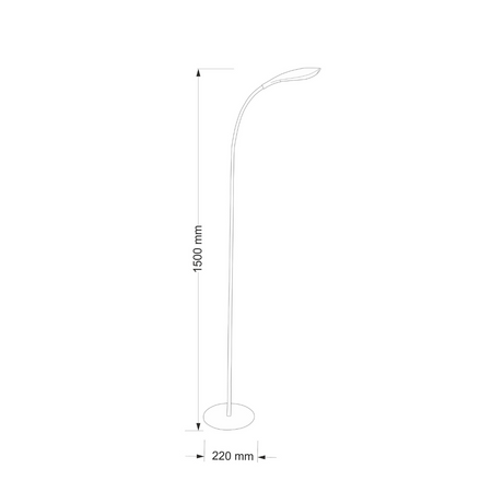 LED STOJNÁ LAMPA SWAN 6.5W bílá GOLDLUX (Polux)
