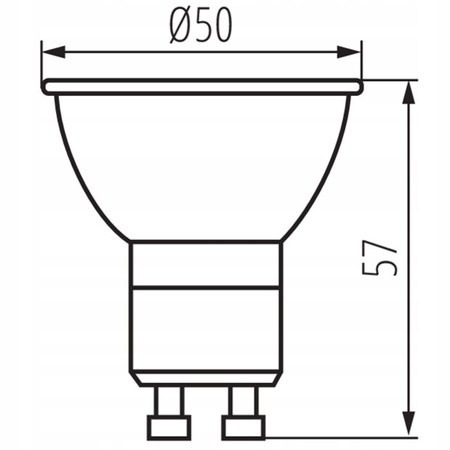 LED žárovka PAR16 7W = 60W 575lm 6500K studená bílá CRI95 110° Silver IQ-LEDDIM Kanlux