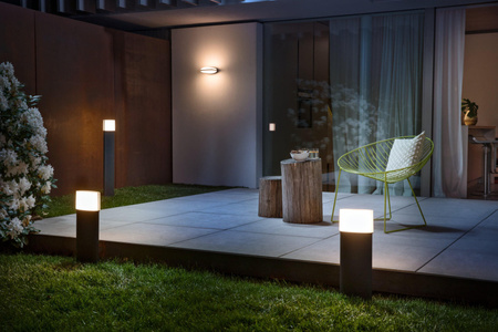 Venkovní sloupková lampa LED Grey 12,5W 3000K Warm IP44 ENDURA STYLE ELLIPSE 50cm LEDVANCE