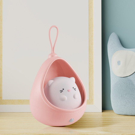 Dekorativní LED dobíjecí lampa 0,5W 3000K Warm Pink Kitty Sanico Goldlux