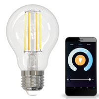 LED žárovka E27 A60 7W 806lm 2700K-6500K 320° Filament GOLDLUX (Polux) Smart WiFi TUYA