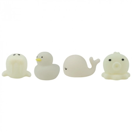 Sada 4x dětské noční LED světlo 0,4W Multicolour RGB Battery White MARY'S SEA KIT