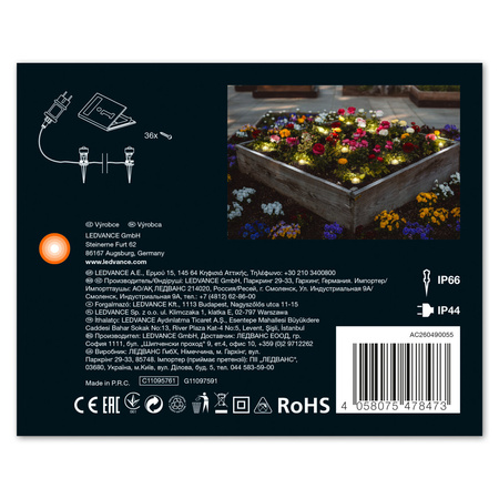 Dekorativní světelné body LED 12W 3000K teplé ENDURA GARDEN 18 Dot LEDVANCE