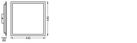 LED panelové stropní svítidlo Intelligenetna 24W 1900lm RGB CCT stmívatelné 45x45cm bílé SMART+ WiFi Magic Ledvance