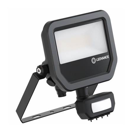 LED reflektor 17W 2400lm 4000K IP65 černý se senzorem pohybu LEDVANCE Floodlight