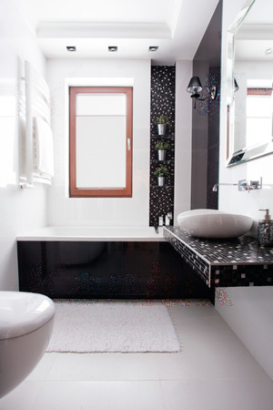 Utěsněné halogenové koupelnové stropní svítidlo QULES GU10 černé Kanlux