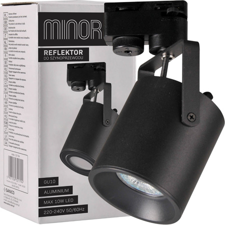 GU10 Busbar Light Black pro Busbar Minor POLUX