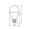 LED žárovka E27 A60 9,5W 1050lm 3000K Warm KANLUX