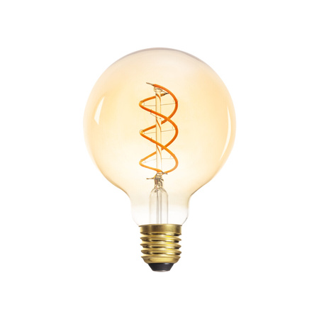 LED žárovka E27 Edison G95 4W 250lm 1800K Warm Amber XLED Filament Kanlux