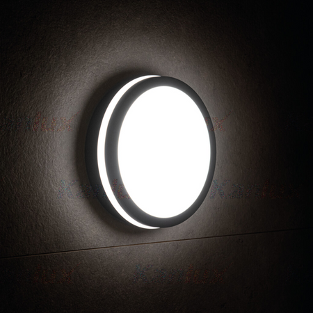 LED stropní plafon 24W 1920lm 4000K neutrální IP54 povrchová montáž grafitová BENO KANLUX