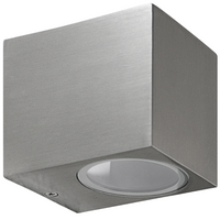 LED zahradní nástěnné svítidlo GU10 BOSTON GOLDLUX (Polux) RECTANGULAR SATIN