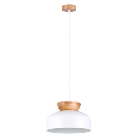 MARION E27 Bílá skandinávská závěsná lampa SOLLUX