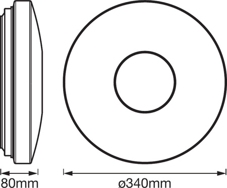 LED stropní svítidlo ORBIS Kite 18W 1400lm Teplá bílá-Studená bílá + RGB 34cm SMART+ WiFi LEDVANCE