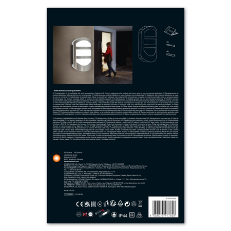 Nástěnné svítidlo fasádní nástěnné svítidlo 12W 650lm 3000K Endura STYLE PLATE WALL LEDVANCE