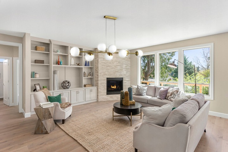 Masterled 8x E27 Zlatá závěsná lampa Bali