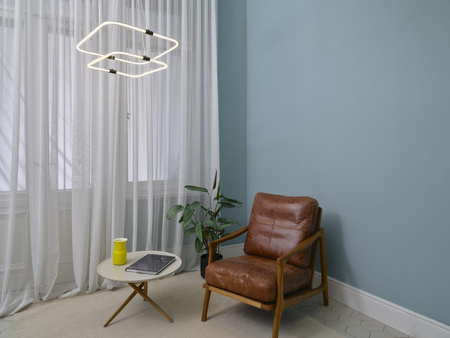 LED 23W 2500lm 3000K teplá stmívatelná šedá dekorace Ledvance stropní závěsná lampa