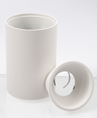 Hliníkové halogenové svítidlo SPOT TUBA pro povrchovou montáž LED GU10 kulaté bílé KIVI KOBI