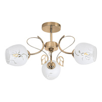 Stropní svítidlo 3x E27 Gold Classic Fauna Rabalux