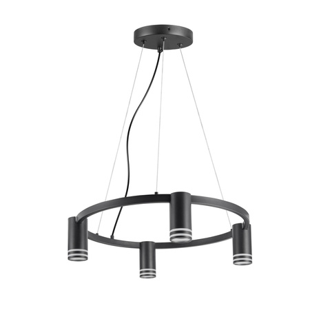 Stropní závěsné svítidlo 4x GU10 černé ROMA Sanico Goldlux