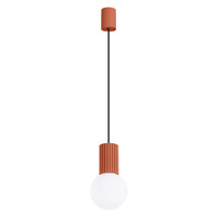 Závěsná lampa Závěsná lampa G9 kulatá červená moderní matná Halo Sollux