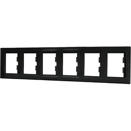 6-násobný horizontální rám pro 6-násobný Asphora zásuvka. Antracit