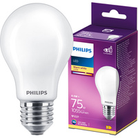 LED žárovka E27 A60 8.5W = 75W 1055lm 2700K Teplá bílá Filament Milky PHILIPS