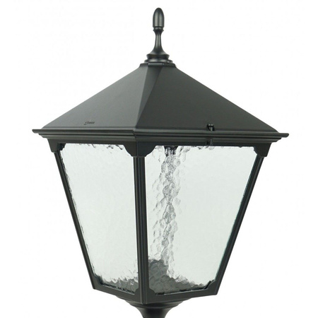 Venkovní zahradní lampový stožár LANTERN E27 Retro čtverec OGMWN 1 BD KW 200-300cm černá Su-Ma