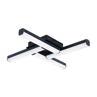 LED stropní svítidlo do koupelny 18W 1750lm 4000K černé IP44 Moderní Evan Rabalux