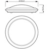 LED stropní svítidlo CINNABAR 20W 4000K 40cm PHILIPS